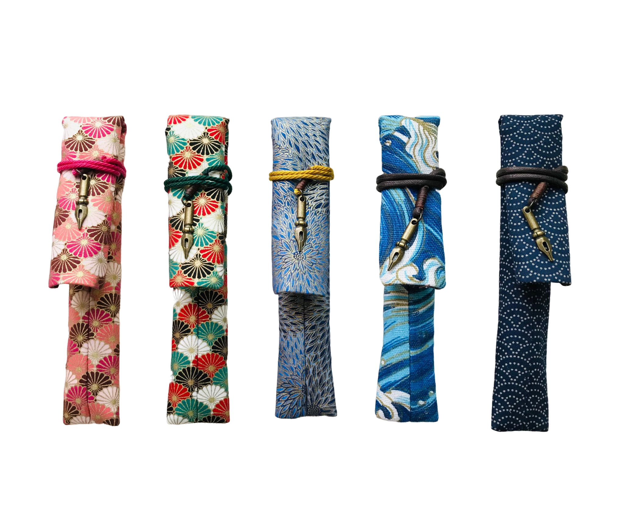 Kyokuhaku Japanese kiku pattern Pen Sleeve