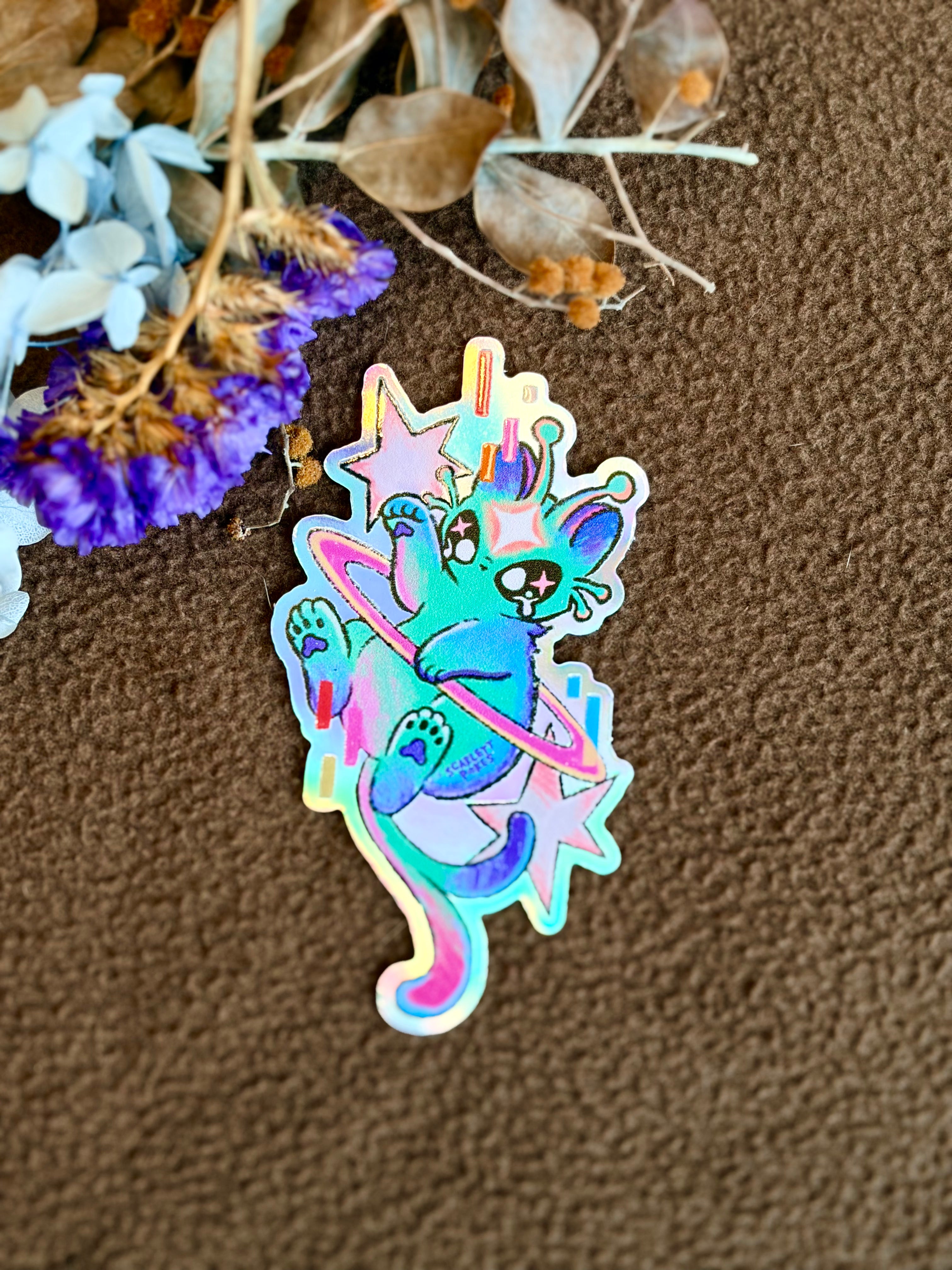 Holo Alien Cat