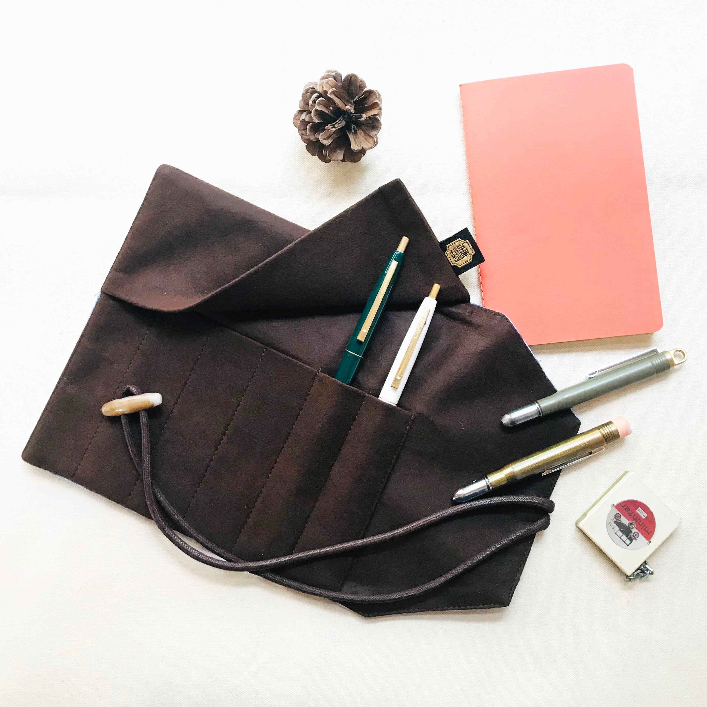 Pleather 6 Pen Roll