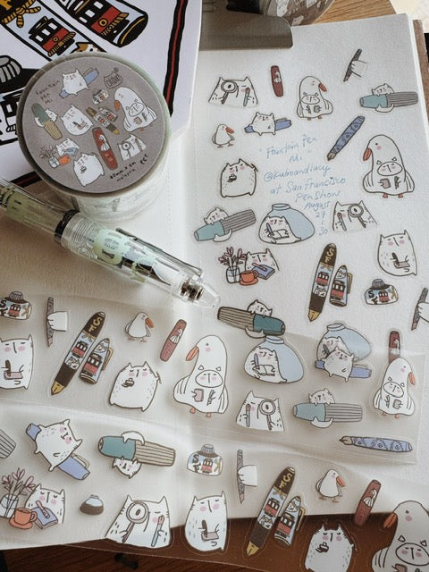 Fountain Pen with Mi (Die-Cut)