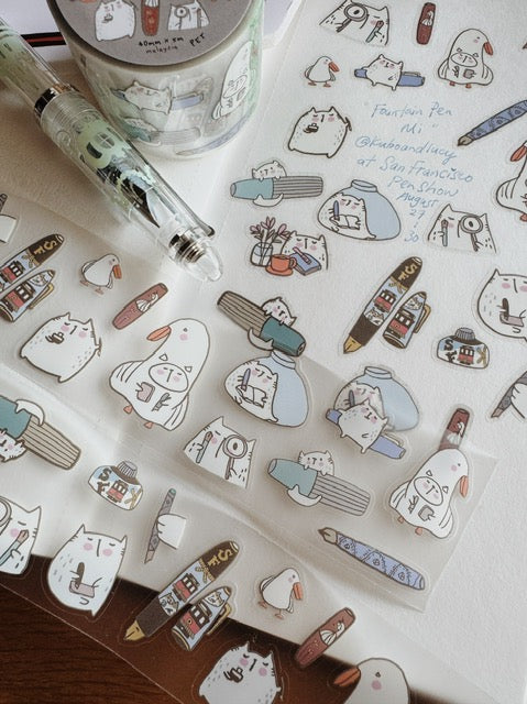 Fountain Pen with Mi (Die-Cut)