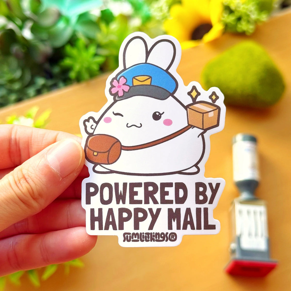 Vinyl Sticker -  Powered by Happy Mail