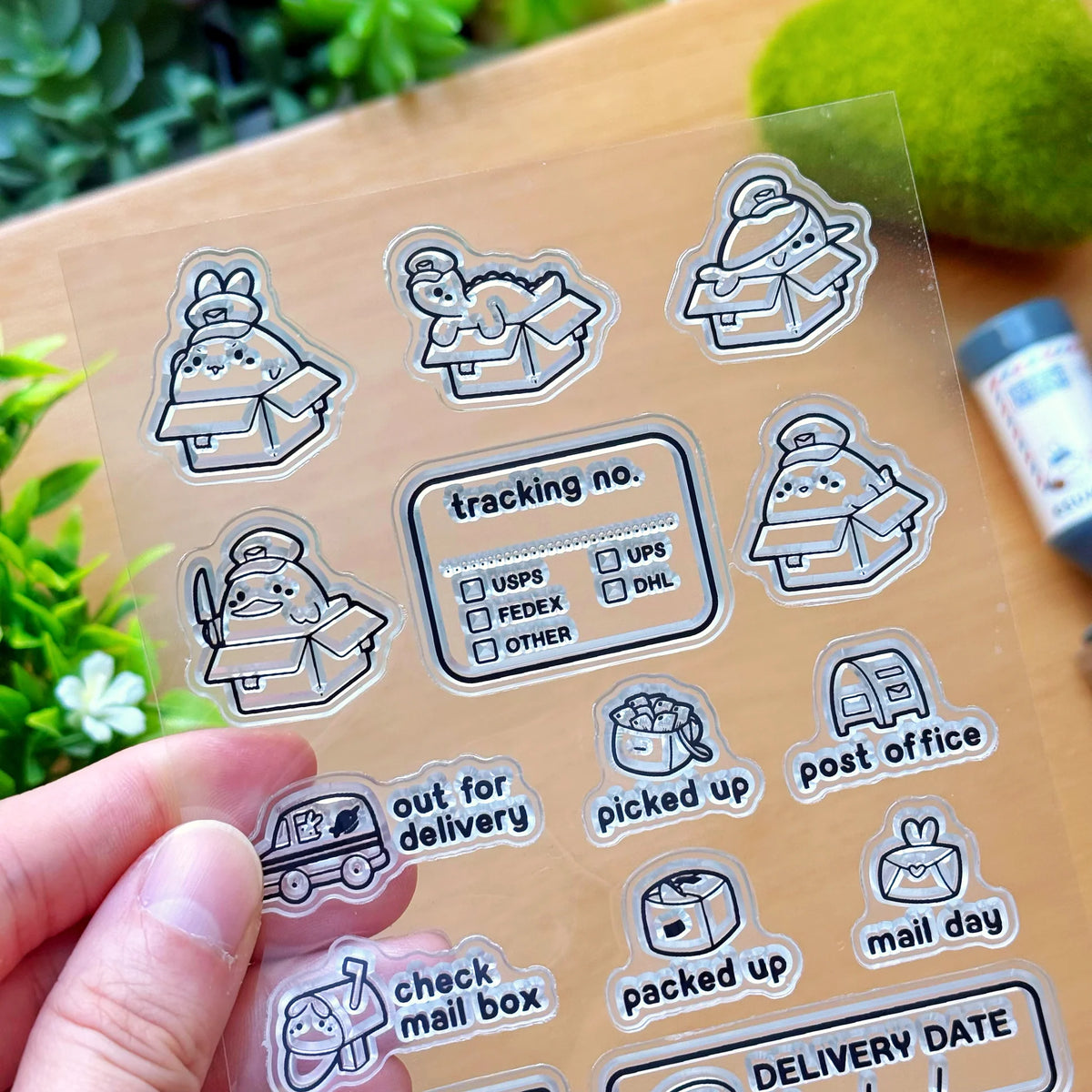 Clear Stamp - Lil' Postal Pals