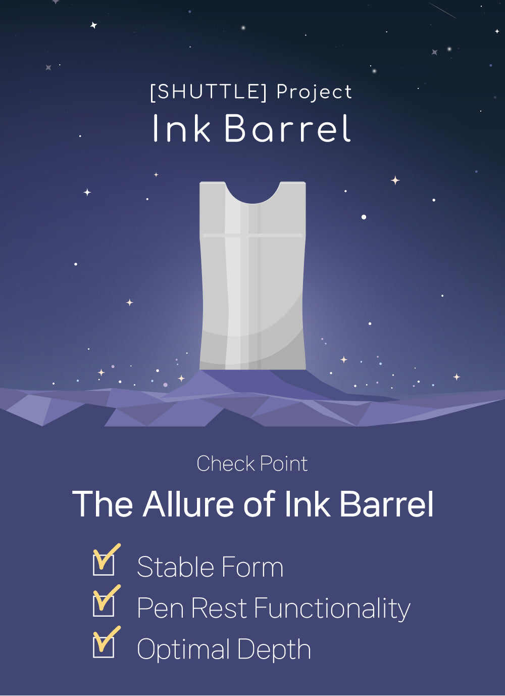 Stainless Steel Ink Barrel