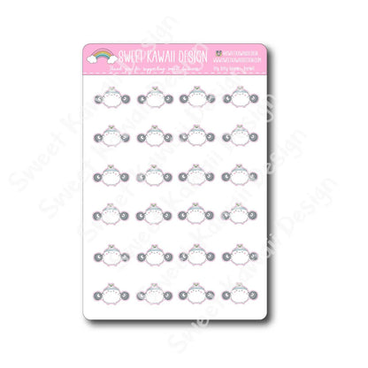 Kawaii Konnie Stickers - Barbell