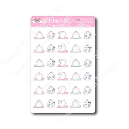 Kawaii Konnie Stickers - Yoga