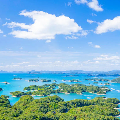 Nagasaki Beautiful Scenery Ink Kujukushima Island Green