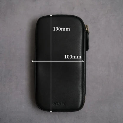 6-Slot Zip Pen Case (Tochigi Leather)