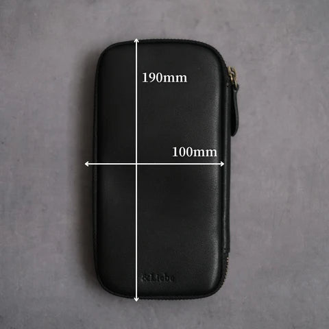 6-Slot Zip Pen Case (Tochigi Leather)