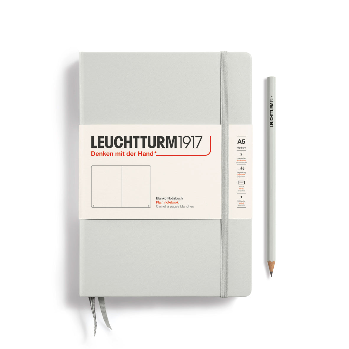 Light Grey A5 Classic Notebook (Hardcover)