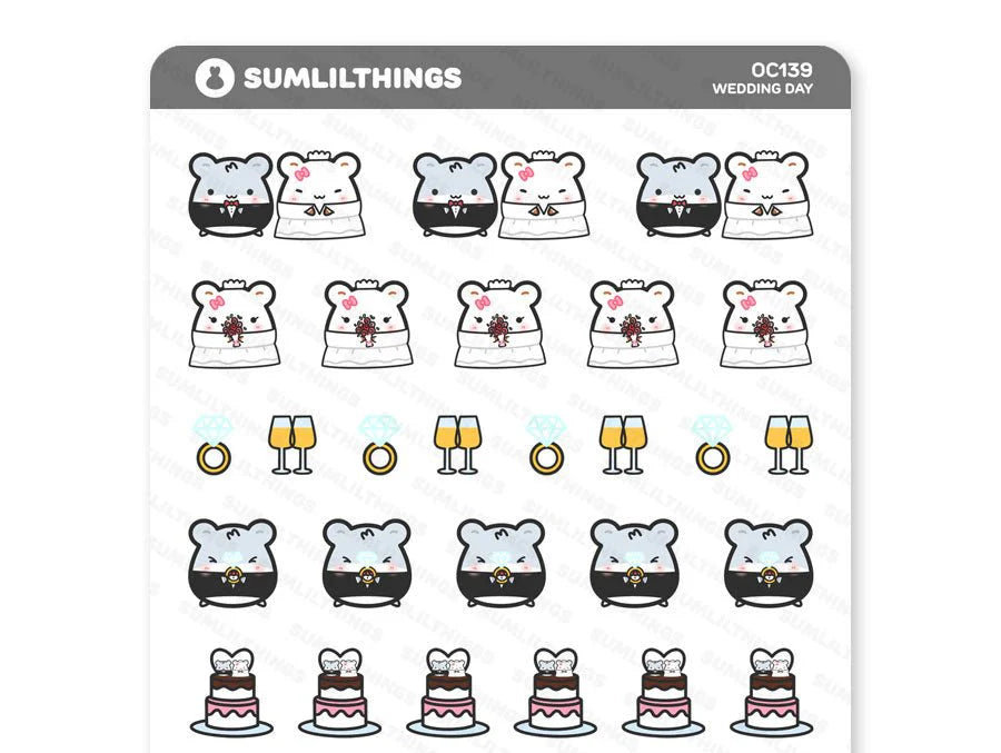 Lil' Hamster Wedding Day