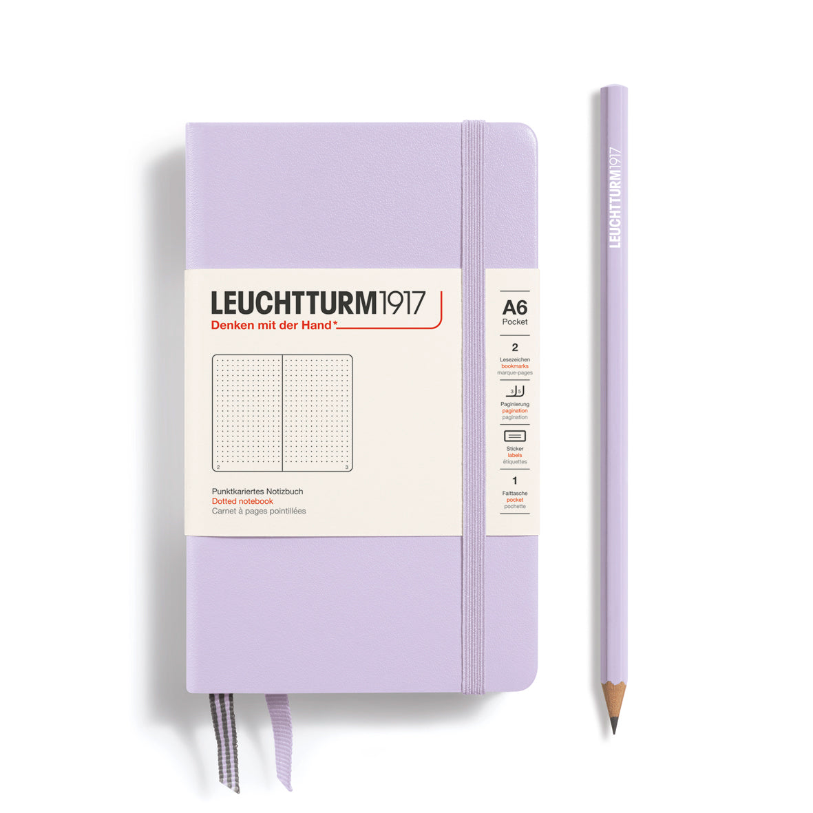 Lilac Pocket A6 Classic Notebook (Hardcover)