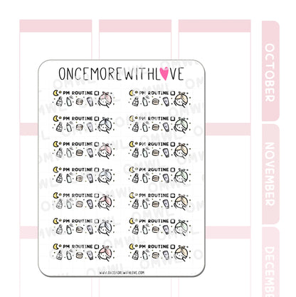 PM Routine Skincare Tracker
