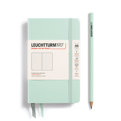 Mint Green Pocket A6 Classic Notebook (Hardcover)