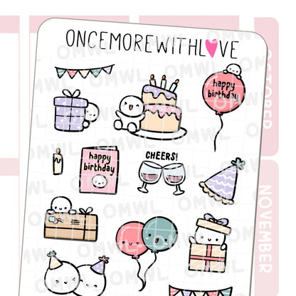Large Birthday Deco Doodles