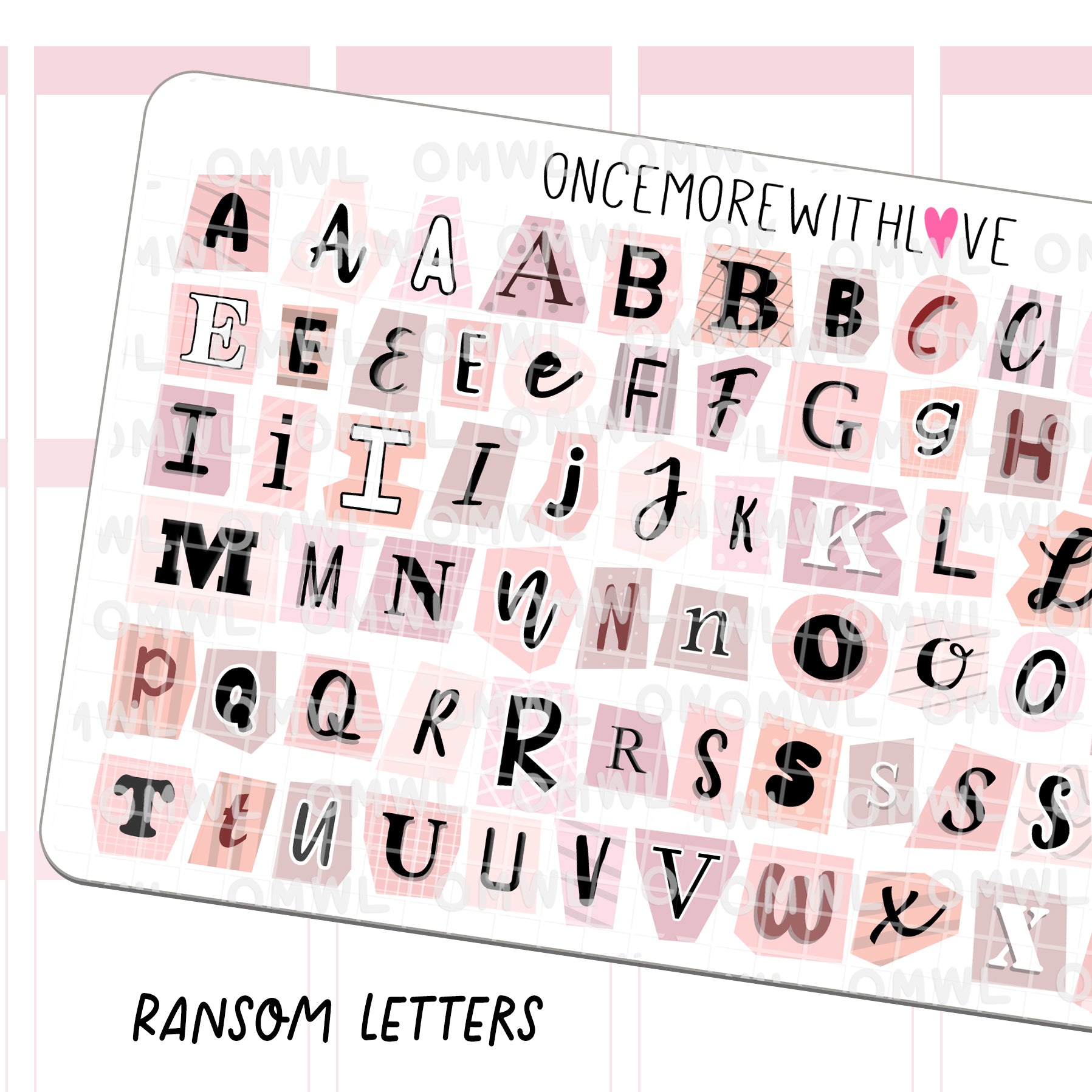 Ransom Letters (Munchkin Pink)