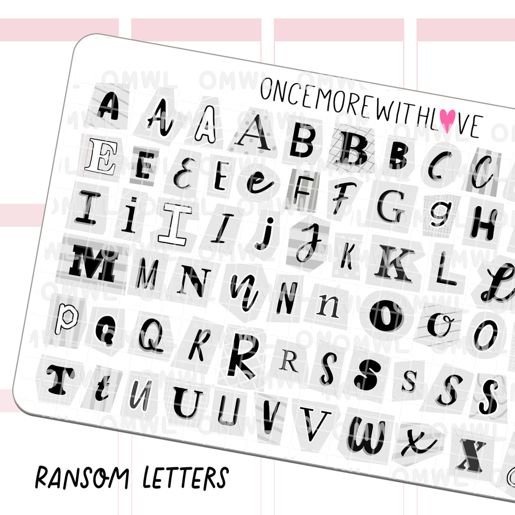 Ransom Letters (Grey)