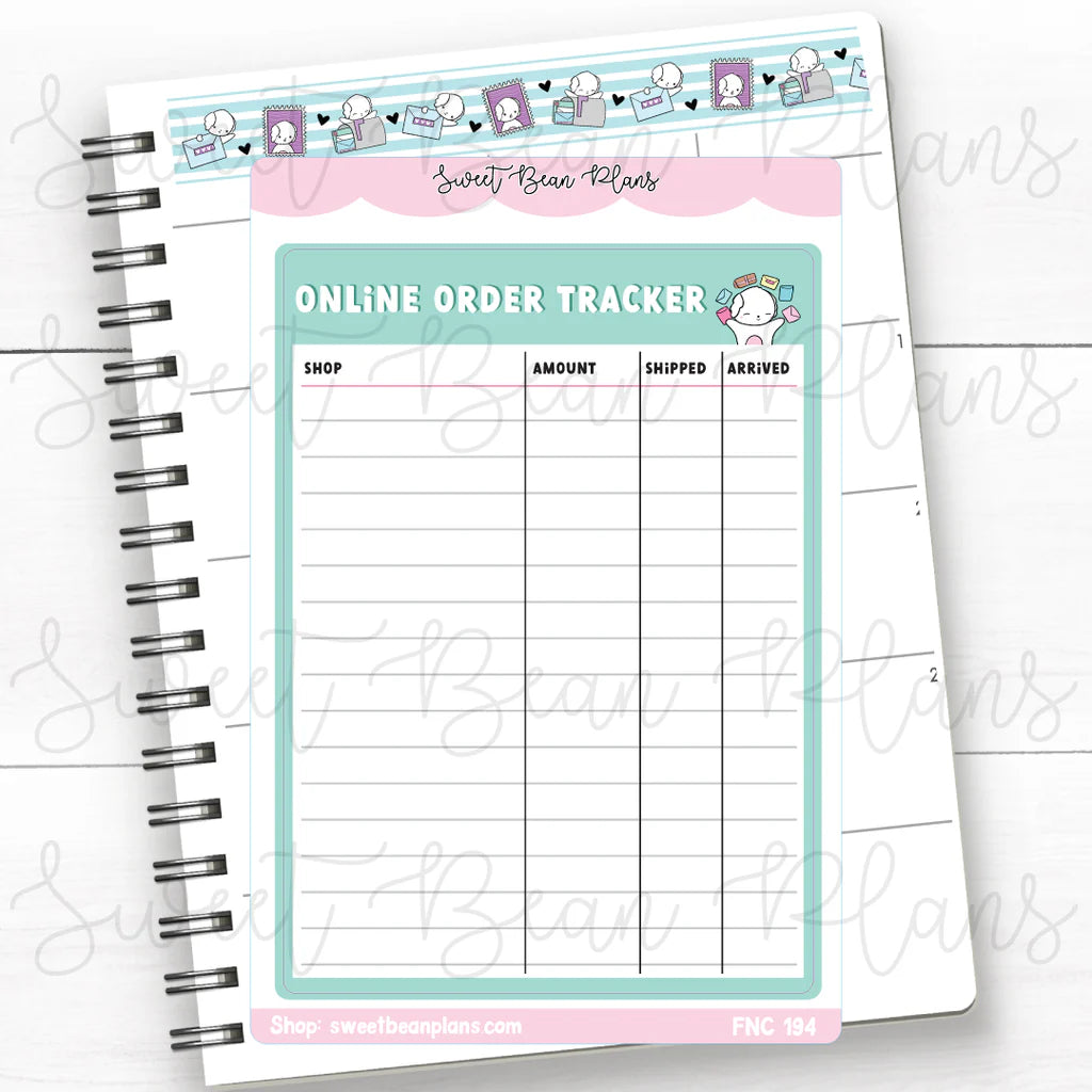 Online Order Tracker Large Functional Vinyl