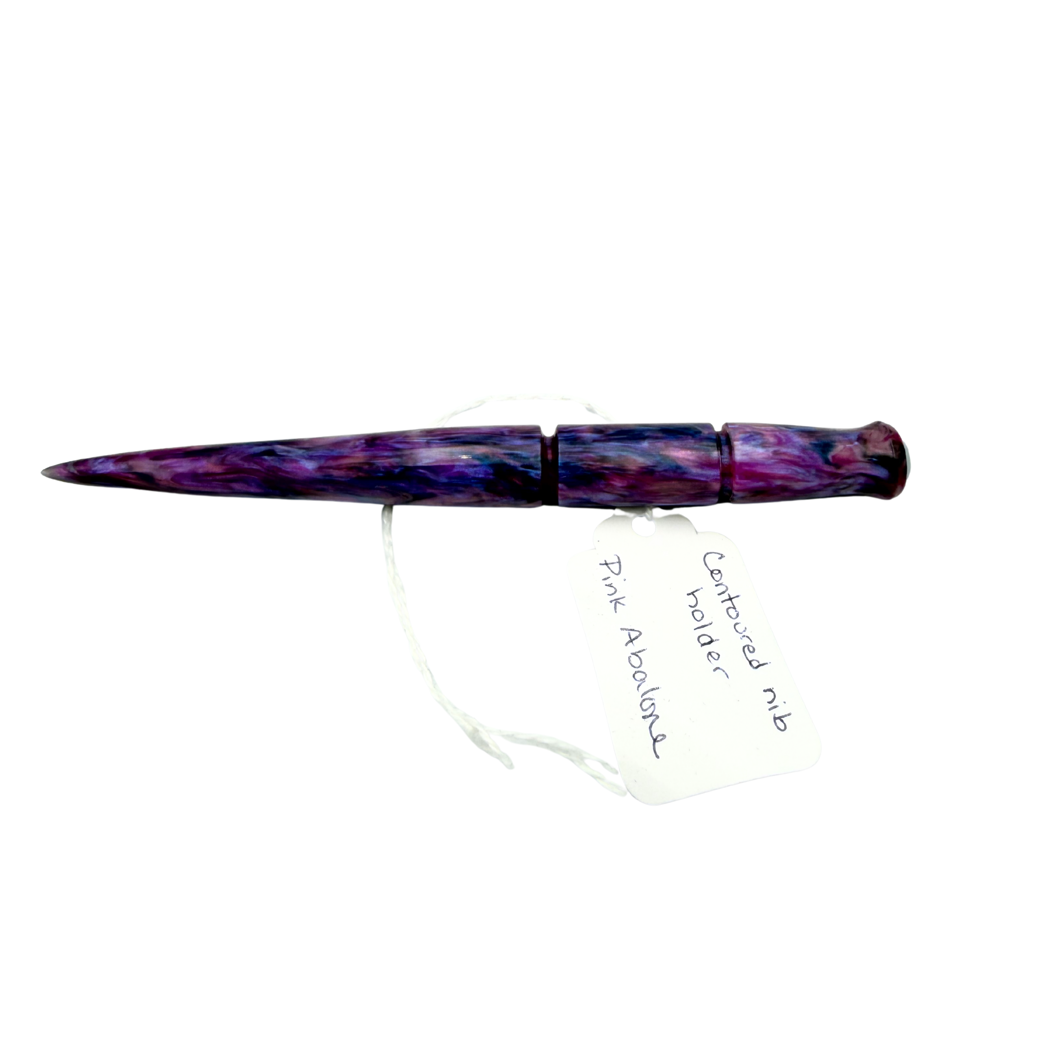 Contoured Nib Holder - Pink Abalone