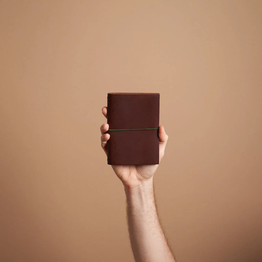 grand voyageur leather journal chestnut (pocket)