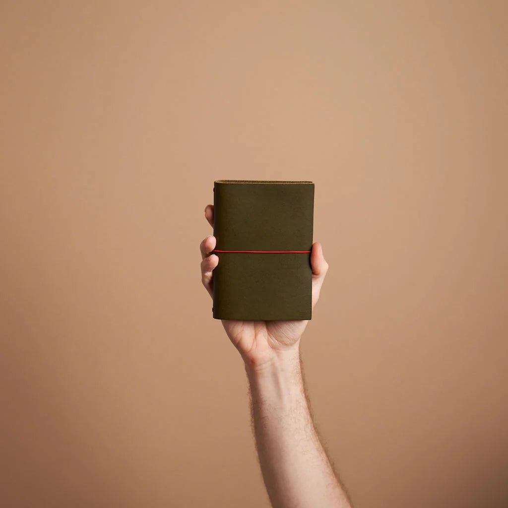 grand voyageur leather journal olive green (pocket)