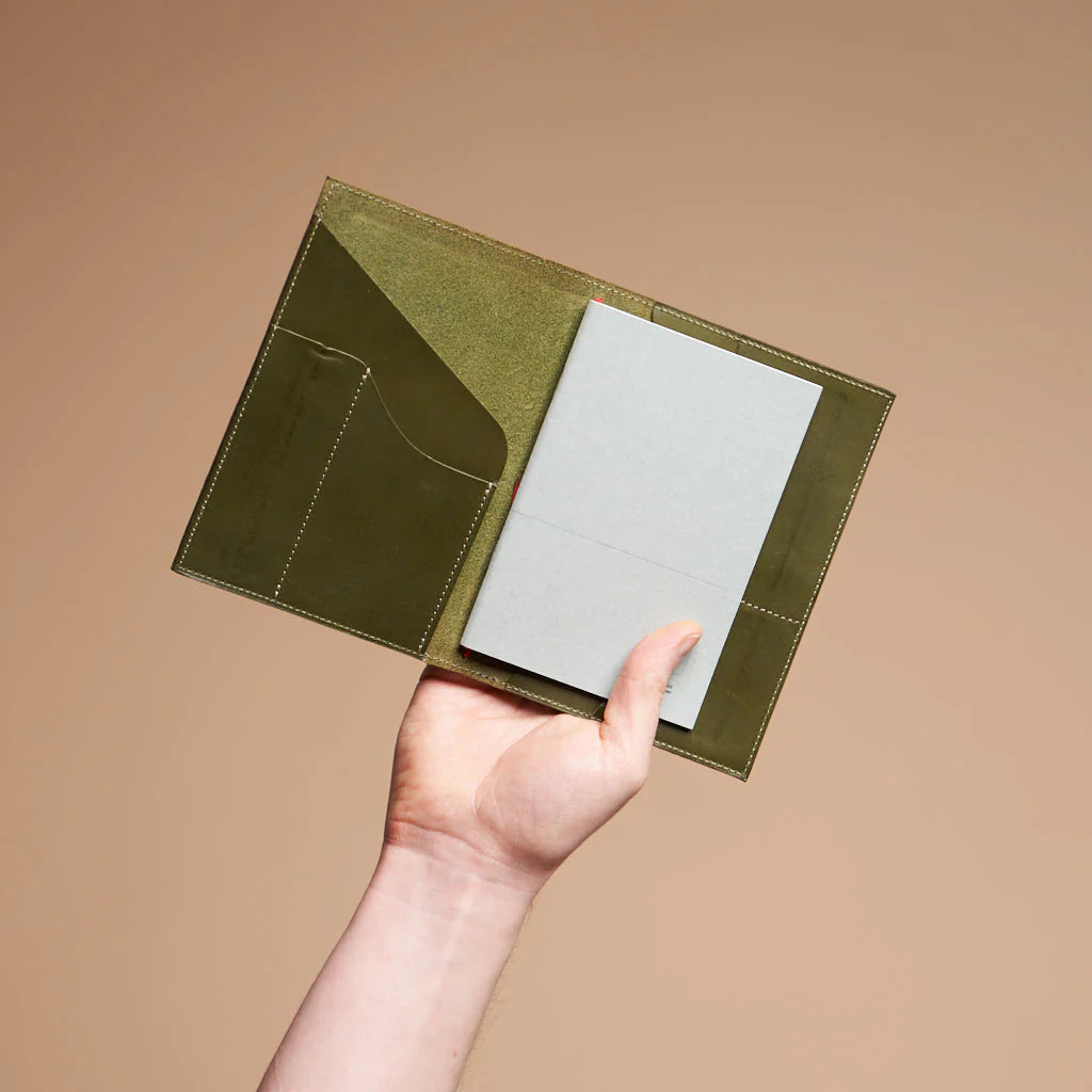le portfolio olive green (a6)