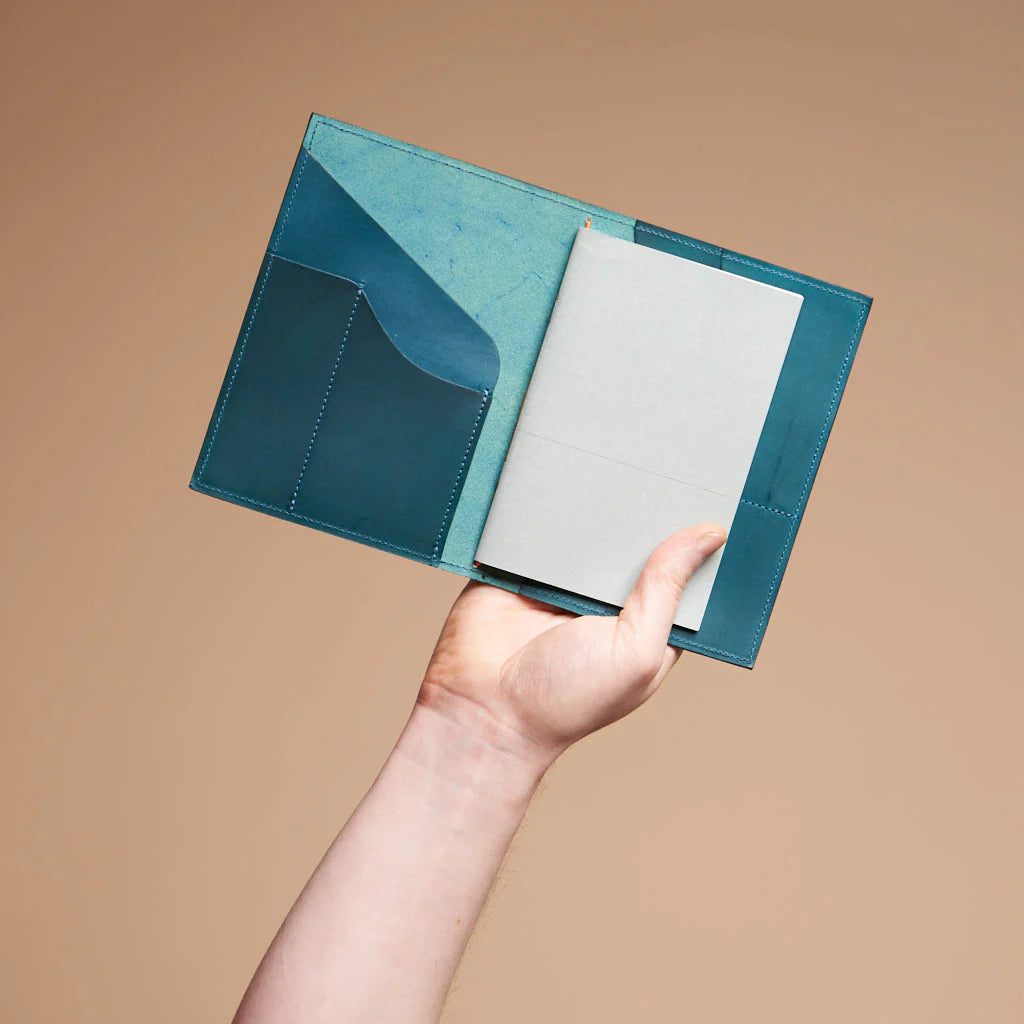 le portfolio petrol blue (a6)