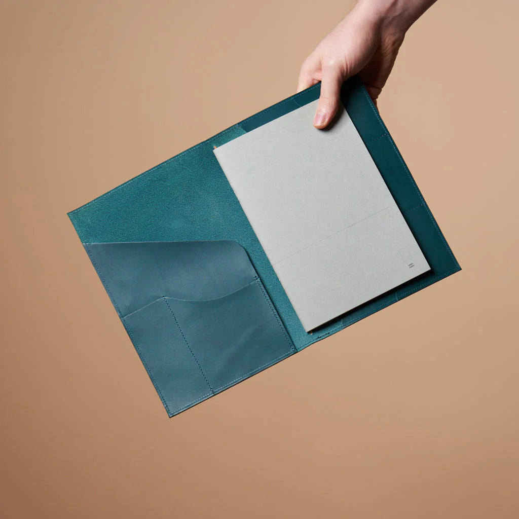 le portfolio petrol blue (a5)