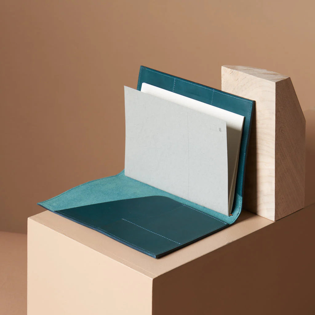 le portfolio petrol blue (a5)