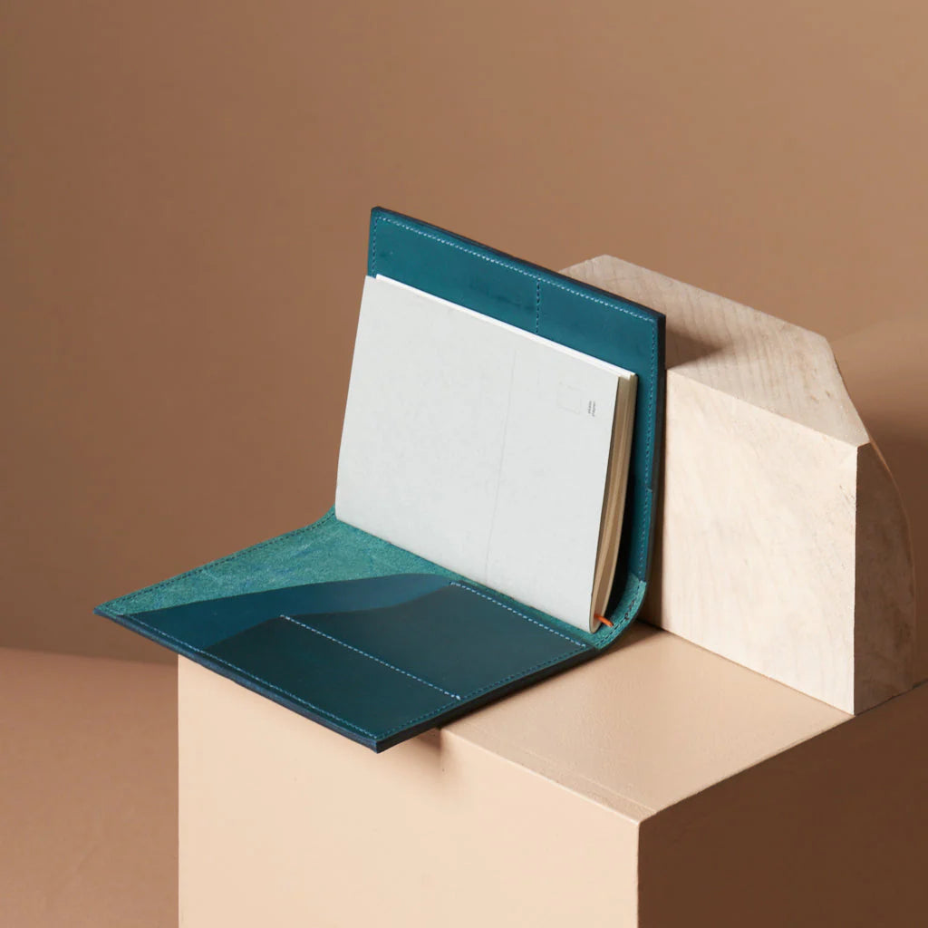 le portfolio petrol blue (a6)