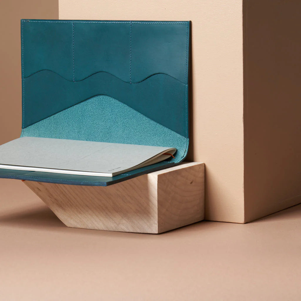 le portfolio petrol blue (a5)