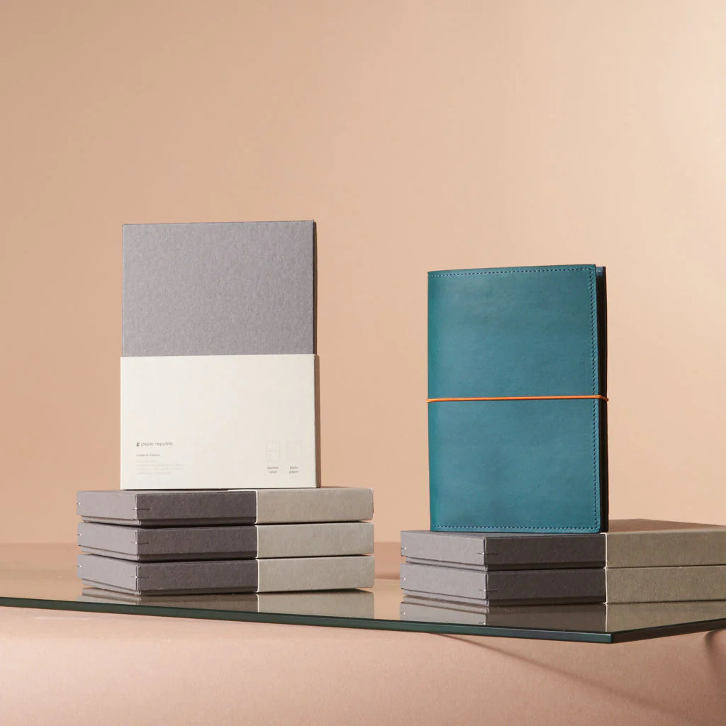 le portfolio petrol blue (a6)