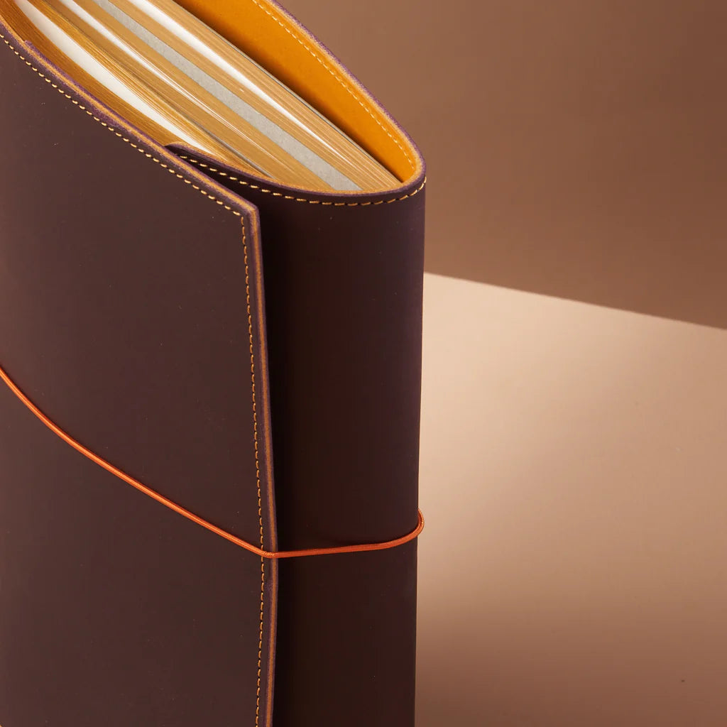 le trifold leather journal venezia & firenze (a5)