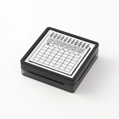 Paintable stamp Pre-inked Calendar