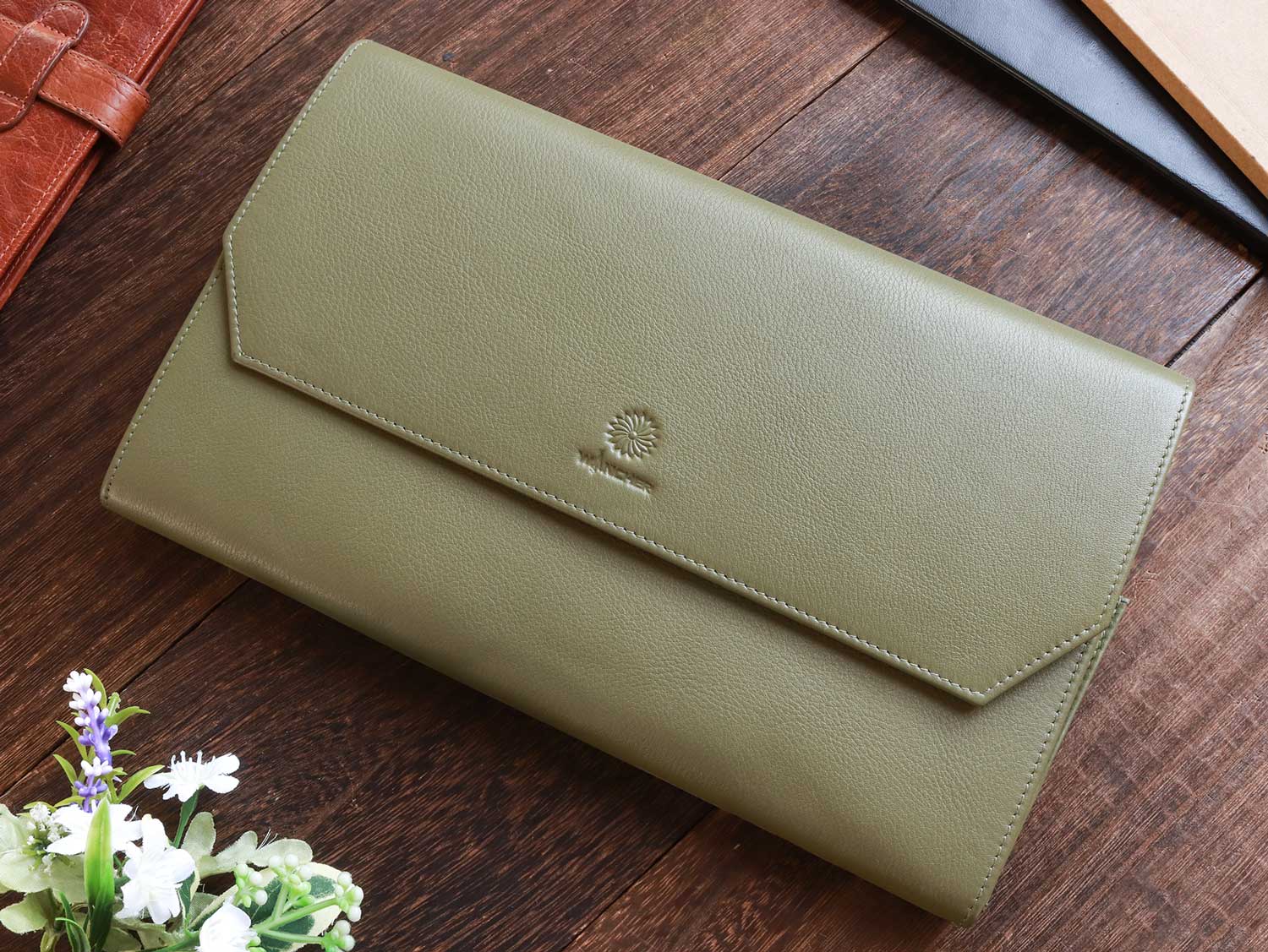 Penfolium 12 Pen Portfolio Olive