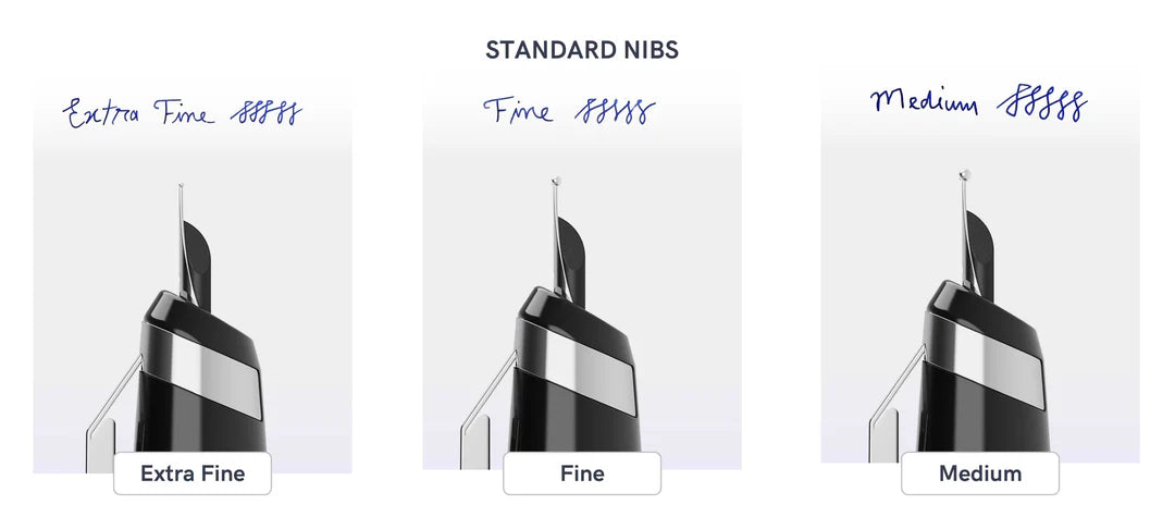 Phantom Retractable Fountain Pen - Clear Chrome