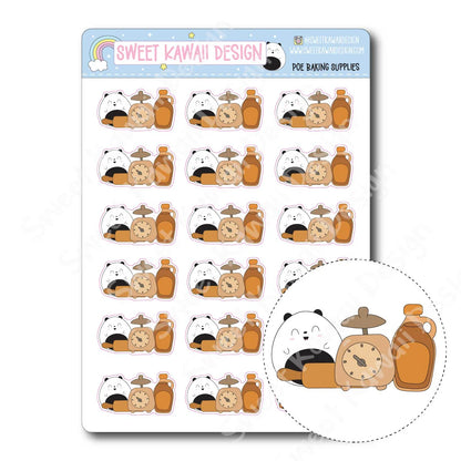 Kawaii Poe Stickers - Baking Supplies