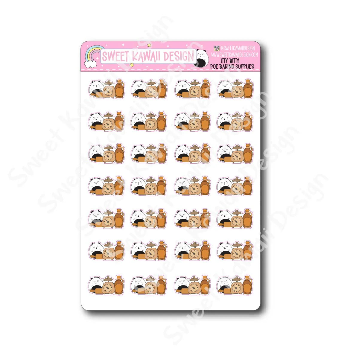 Kawaii Poe Stickers - Baking Supplies