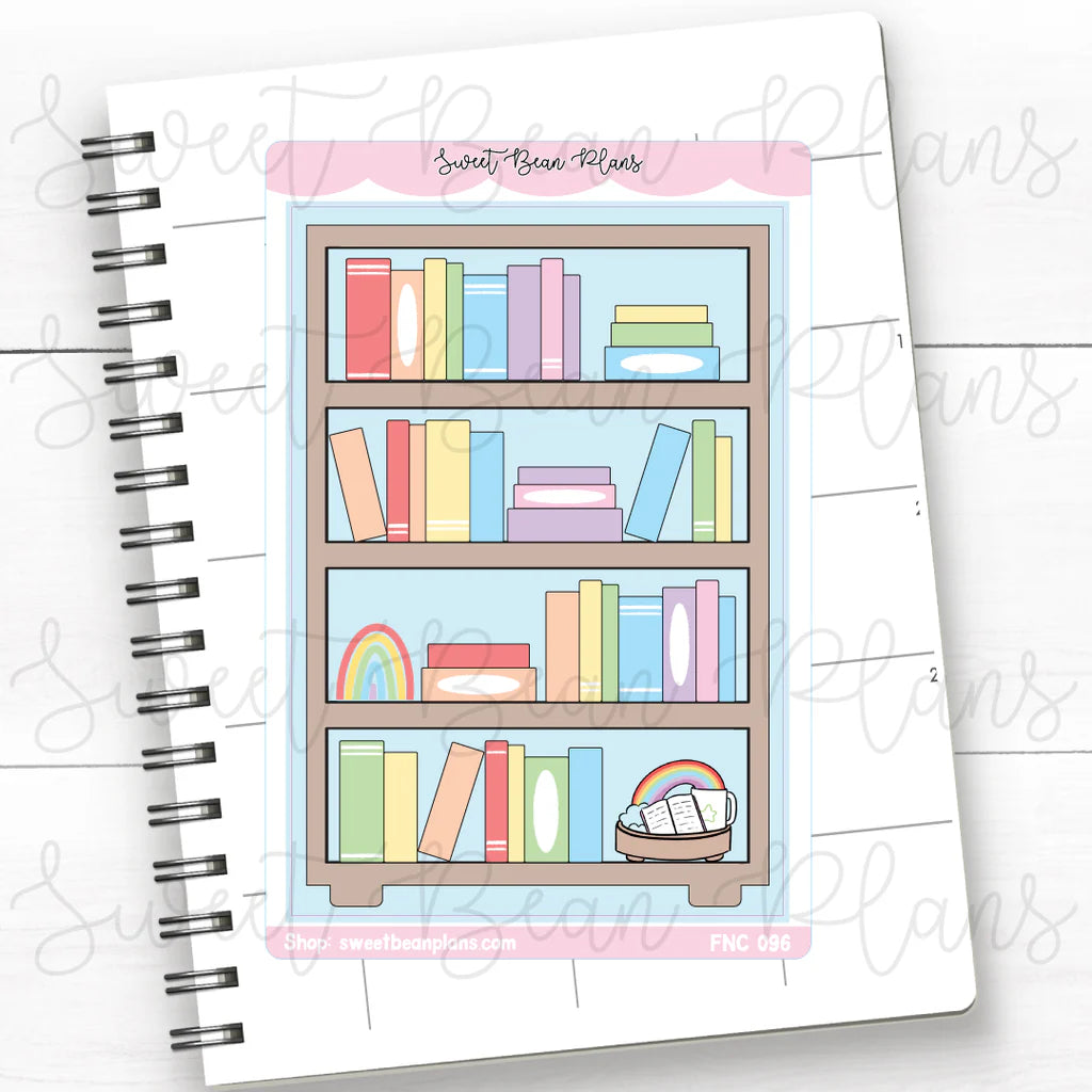 Rainbow Bookshelf Large Vinyl
