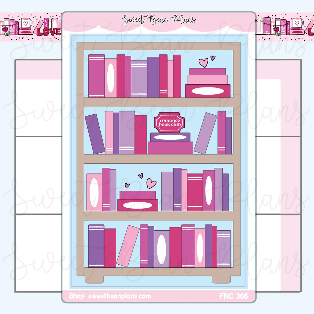 Romance Bookshelf Large Vinyl