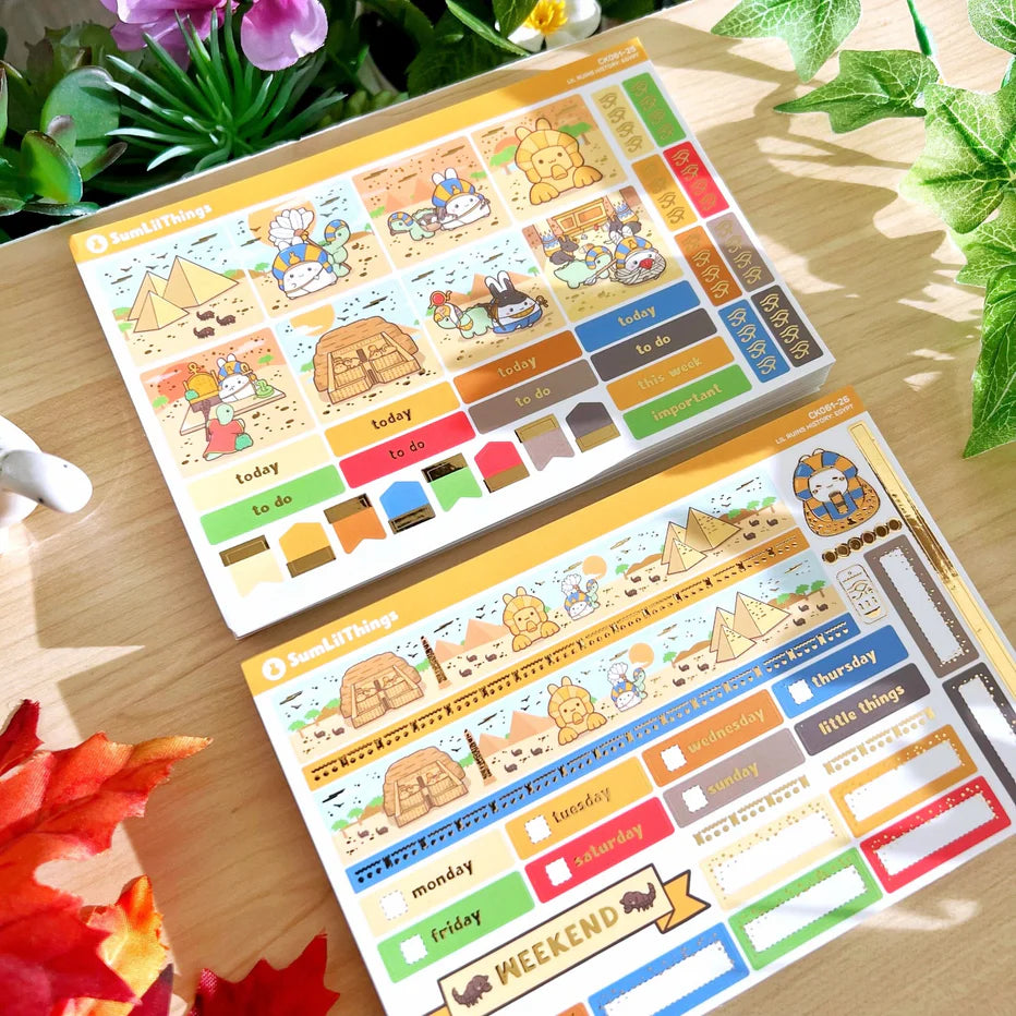 Hobonichi COUSIN Kit - Lil Ruins History: Ancient Egypt