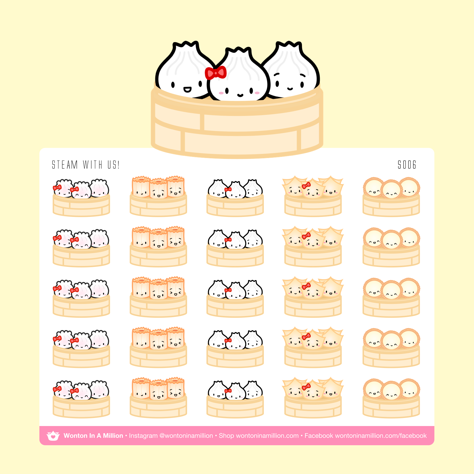 S006 | Dimsum Steamers Stickers