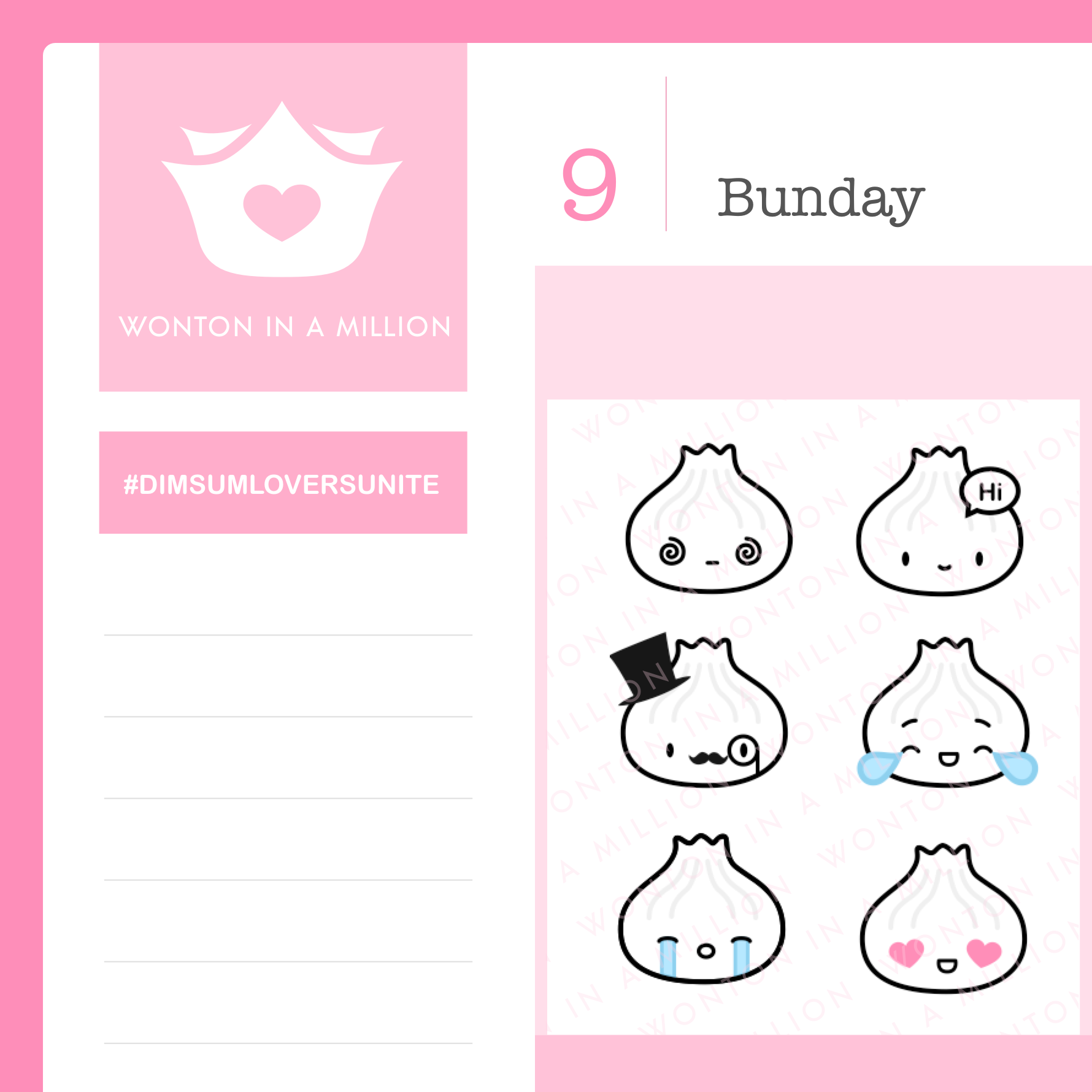 S016 | Soupy Soup Dumpling Emojis Stickers