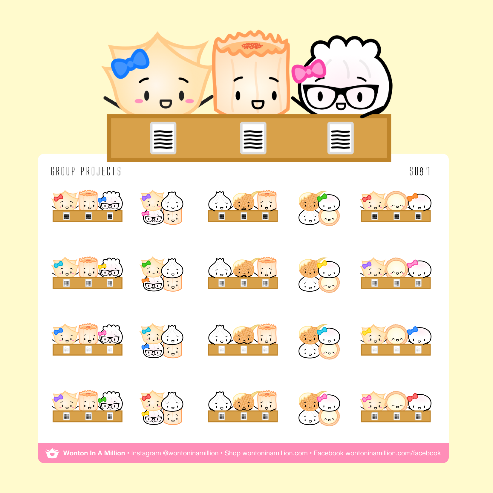 S087 | Back To School - Group Project Stickers