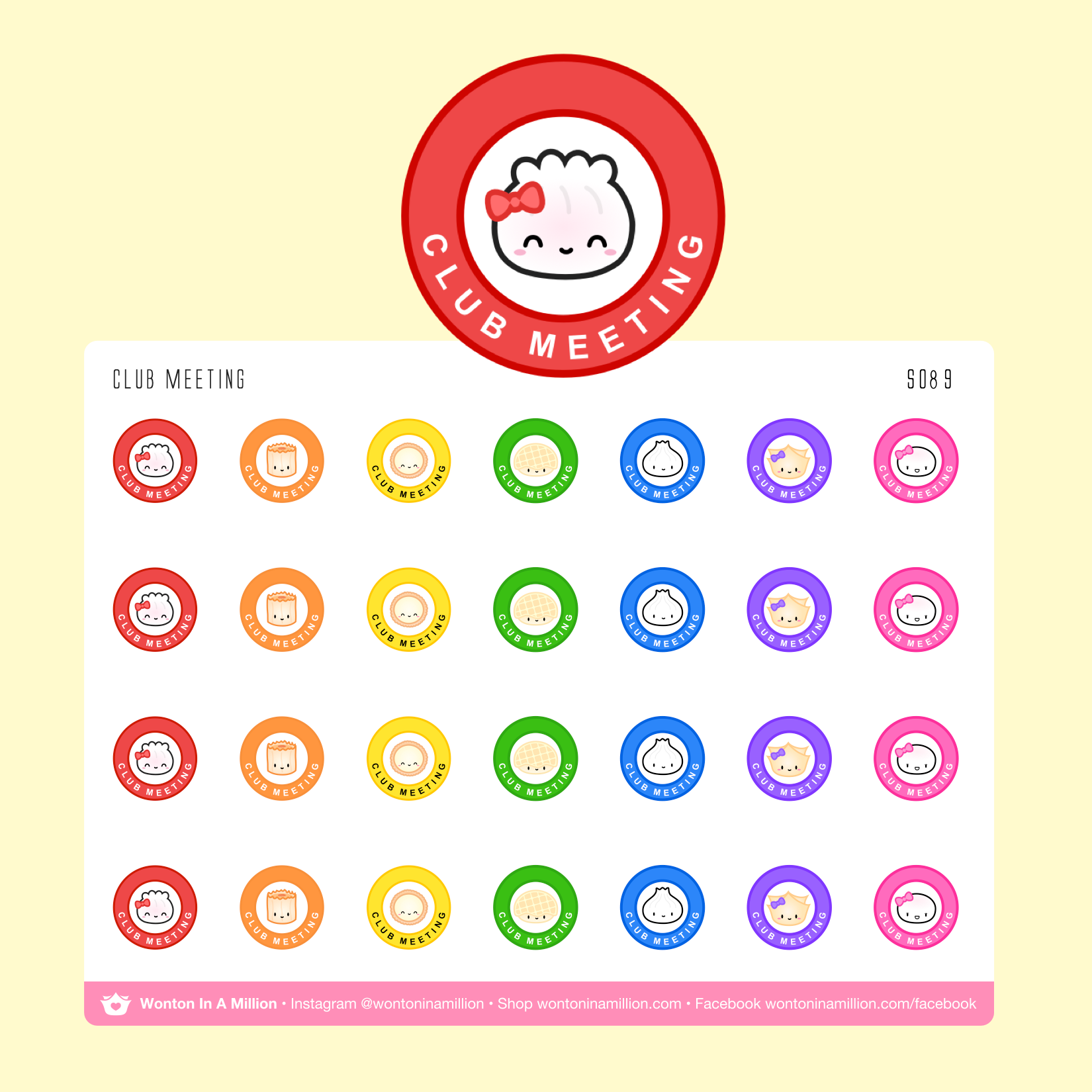 S089 | Back To School - Club Meeting Stickers