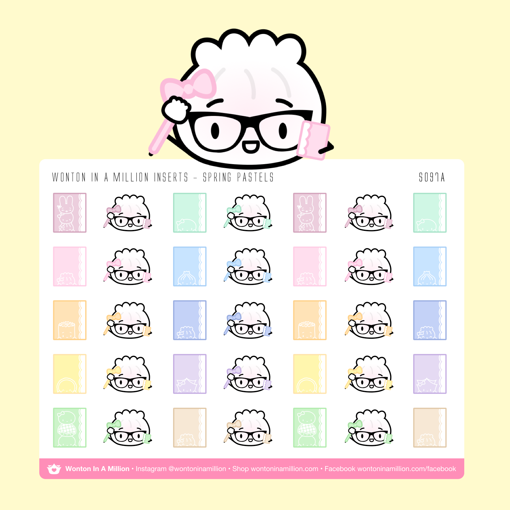 S097a | Spring Pastel Planners Stickers