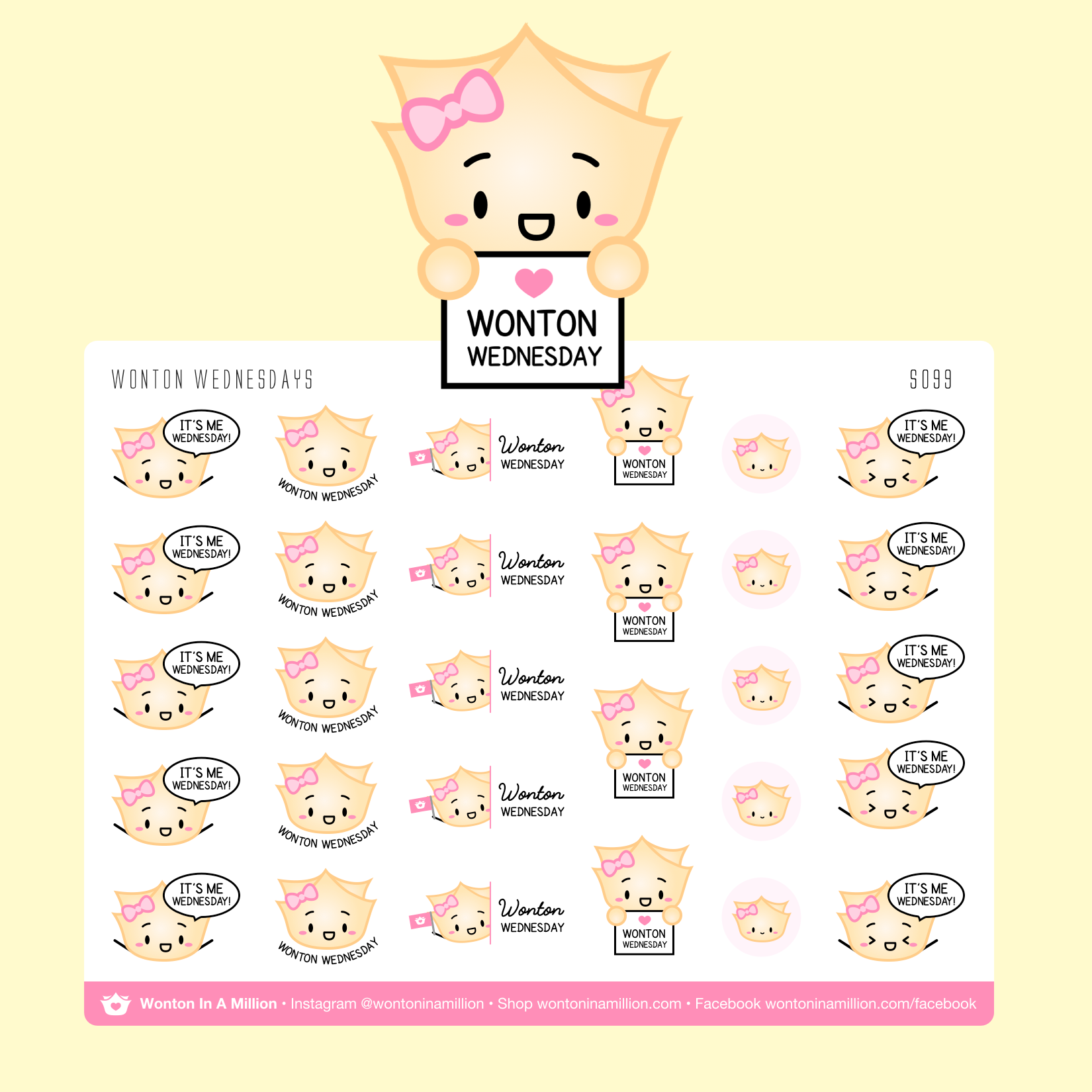 S099 | Wonton Wednesday Stickers