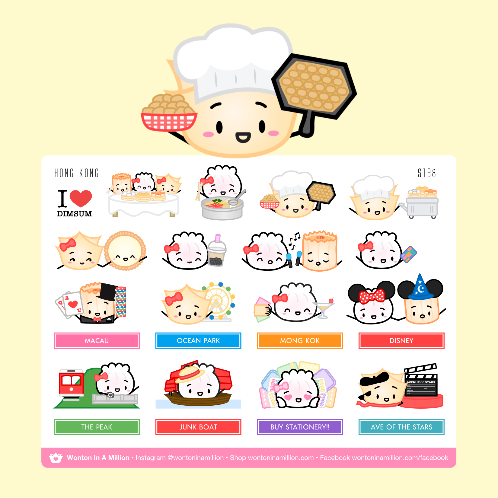 S138 | Hong Kong Bucket List Stickers