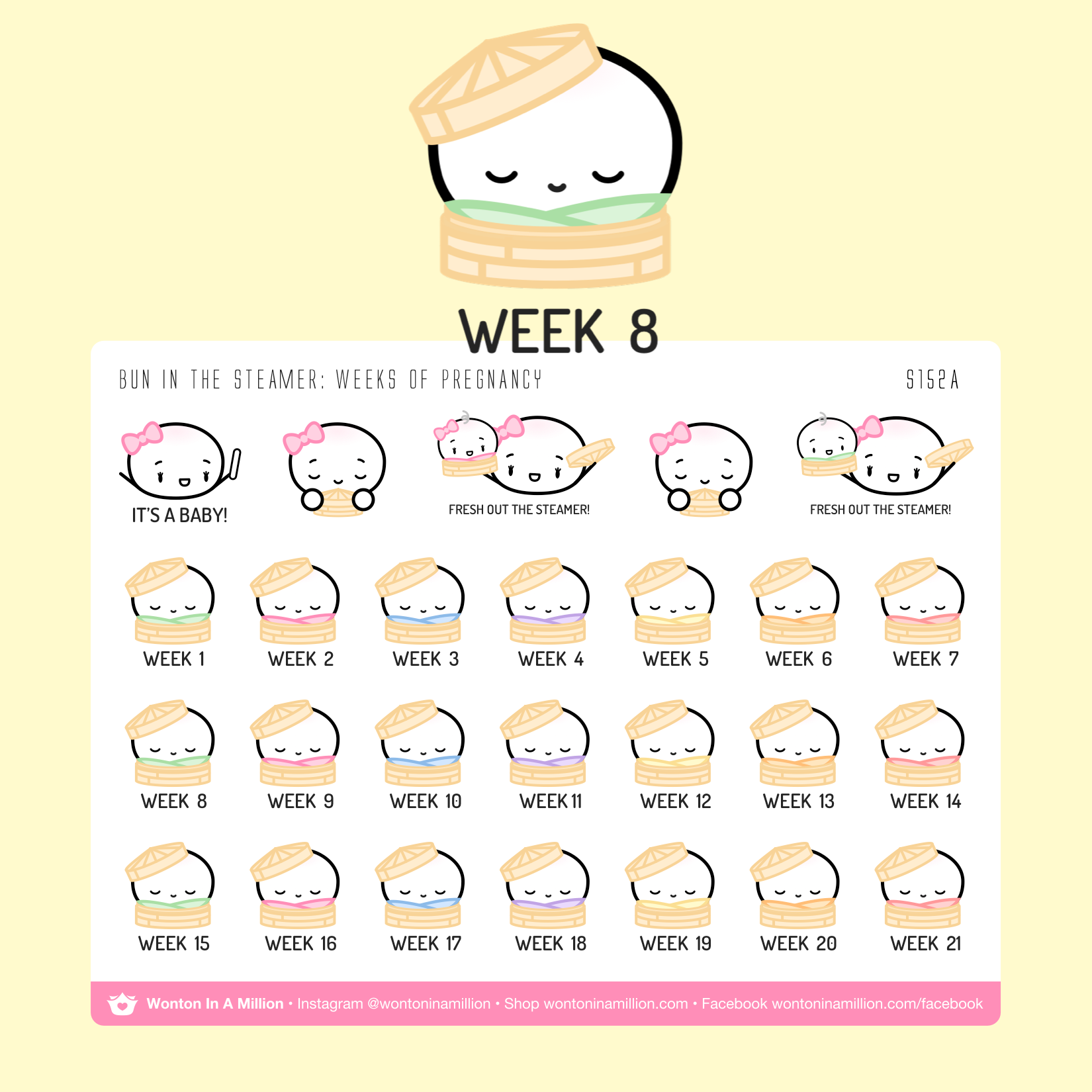 S152 | Pregnancy Tracker Stickers (2 sheets)