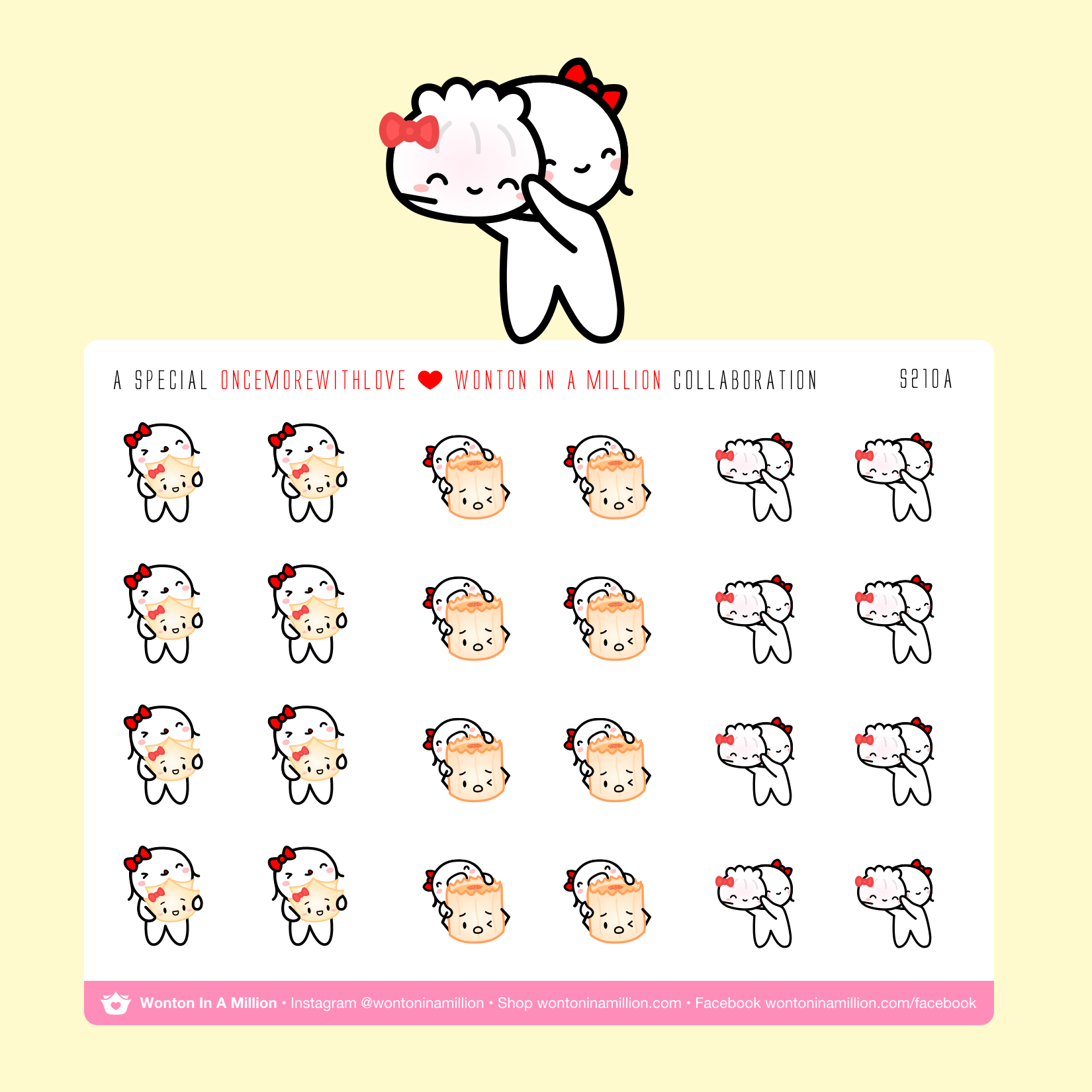 S210a | OnceMoreWithLove's Munchkins Meet Dimsum Stickers